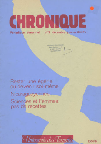 Rester une égérie ou devenir soi-même - Nicaraguayennes - Sciences et femmes: pas de recettes