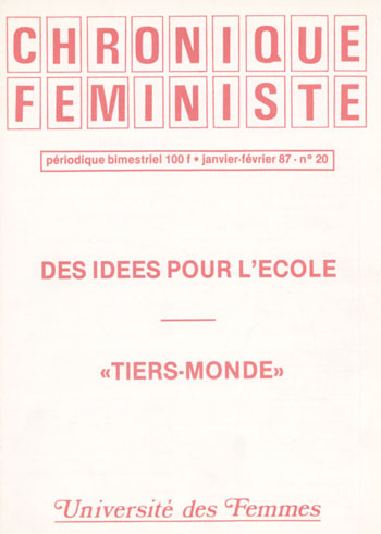 Des idées pour l'école - « Tiers-Monde »