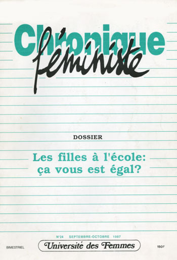 Les filles à l'école : ça vous est égal?