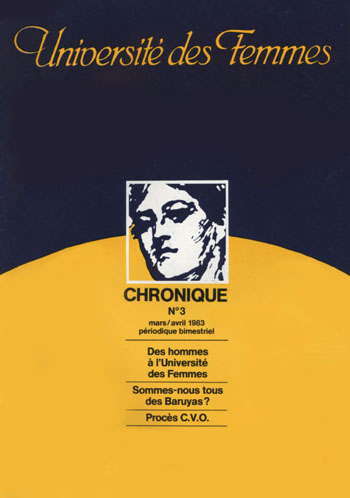 Des hommes à l'Université des Femmes - Sommes-nous tous des Baruyas? - Procès C.V.O.