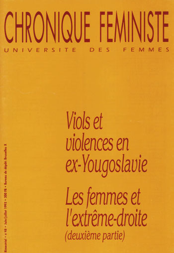 Viols et violences en ex-Yougoslavie - Les femmes et l'extrême-droite (deuxième partie)